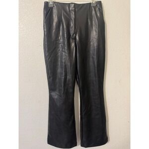 Abercrombie & Fitch Vegan Faux Leather Black Curve Love Pants Womens Size 28